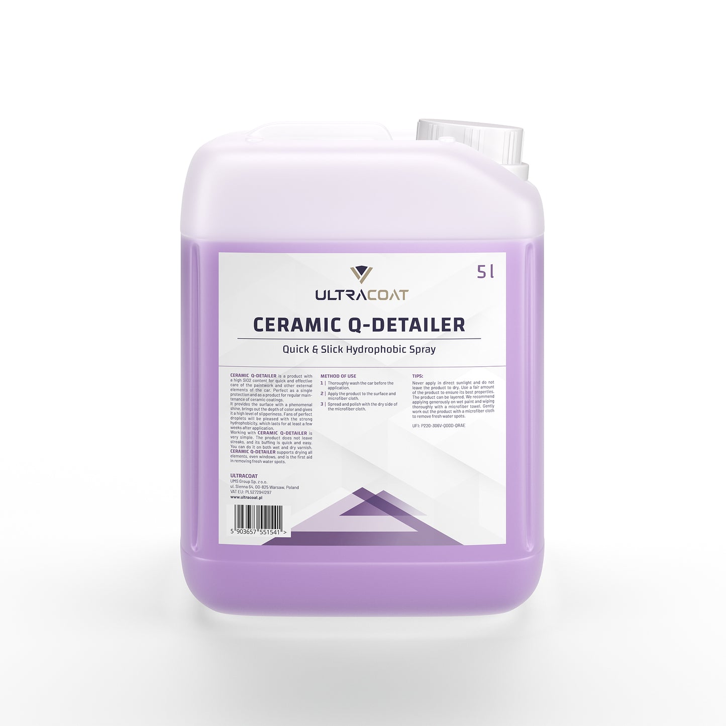 Ceramic Q-Detailer - Hydrophobic Long-Lasting Car Spray