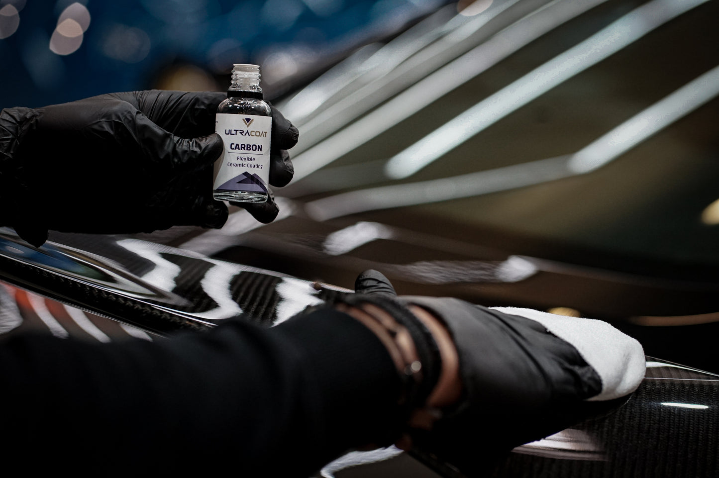 Carbon · SiO₂ Ceramic Paint Coating — 12 Months · Easy Outdoor Application · Two-Layer Option