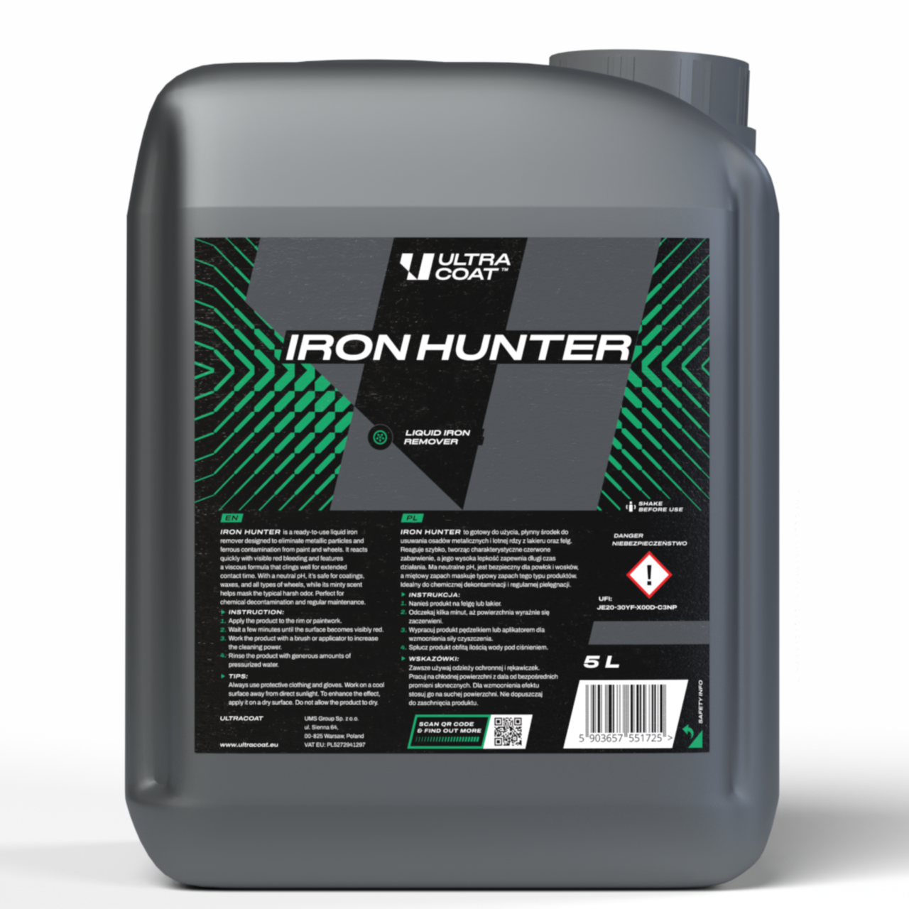 Iron Hunter - Ready-to-use product for removing metallic particles and volatile rust