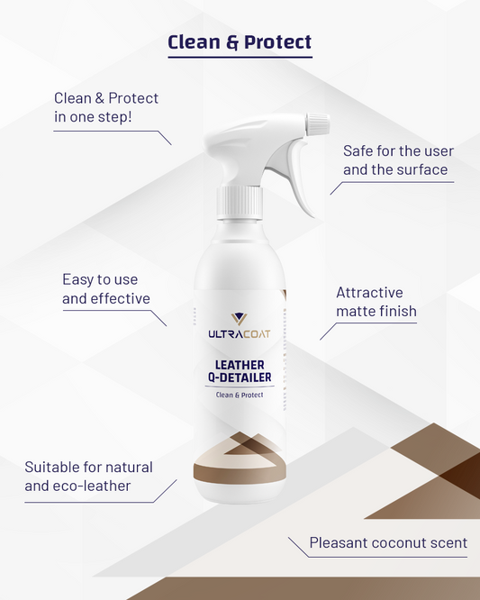 Leather Quick Detailer - Scented Leather Cleaner & Protectant