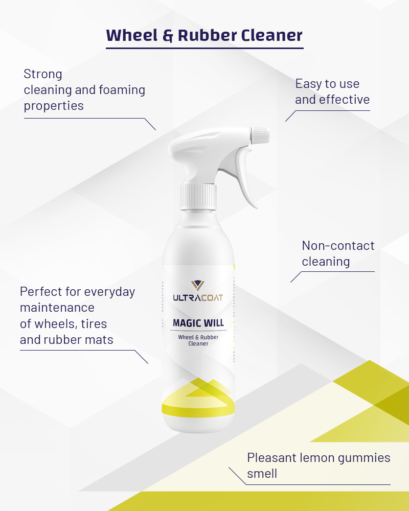 Magic Will - Wheel & Rubber Cleaner for Effective Dirt Dissolution