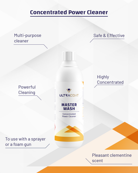 Master Wash - Multi-Purpose Snow Foam and Cleaning Pre-Wash for Vehicle Exterior