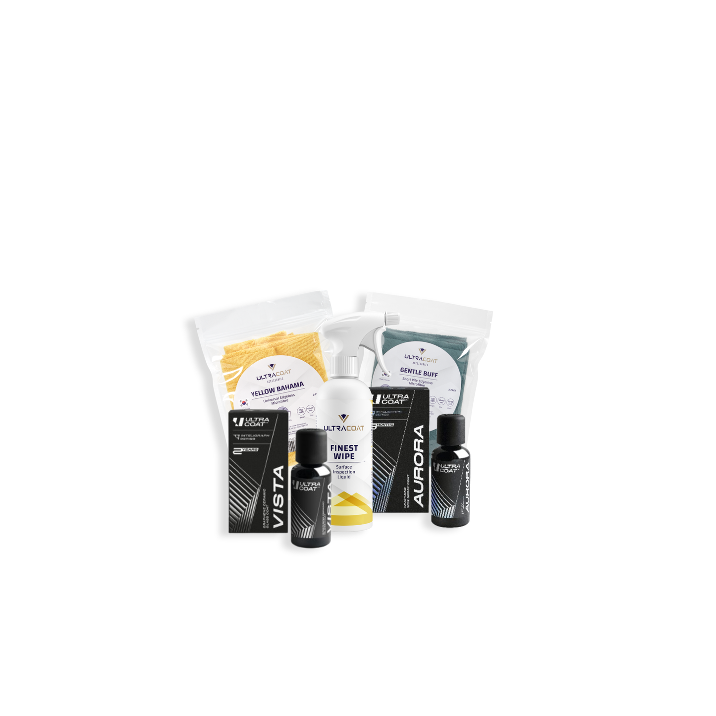 ULTRAEASY Coat Set - Aurora, Vista, Finest Wipe, Gentle Buff and Yellow Bahama