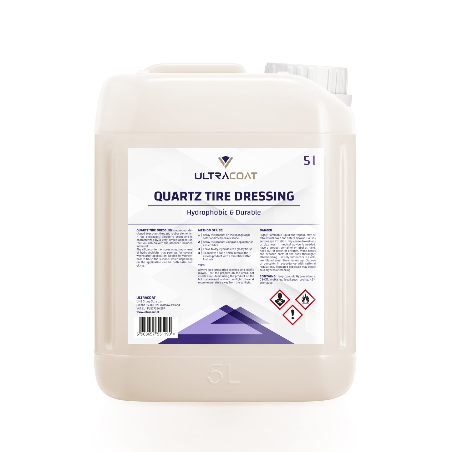 Quartz Tire Dressing - Scented Hydrophobic Tire Dressing