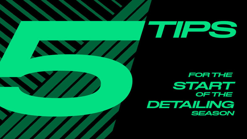 Detailing studio preparing automotive cosmetics for the new season
