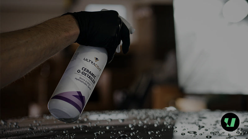 Maintaining a ceramic coating on a car with a quick detailer