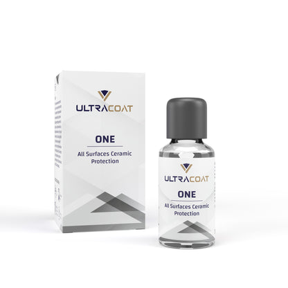 Ultracoat One bottle and packaging on a white background