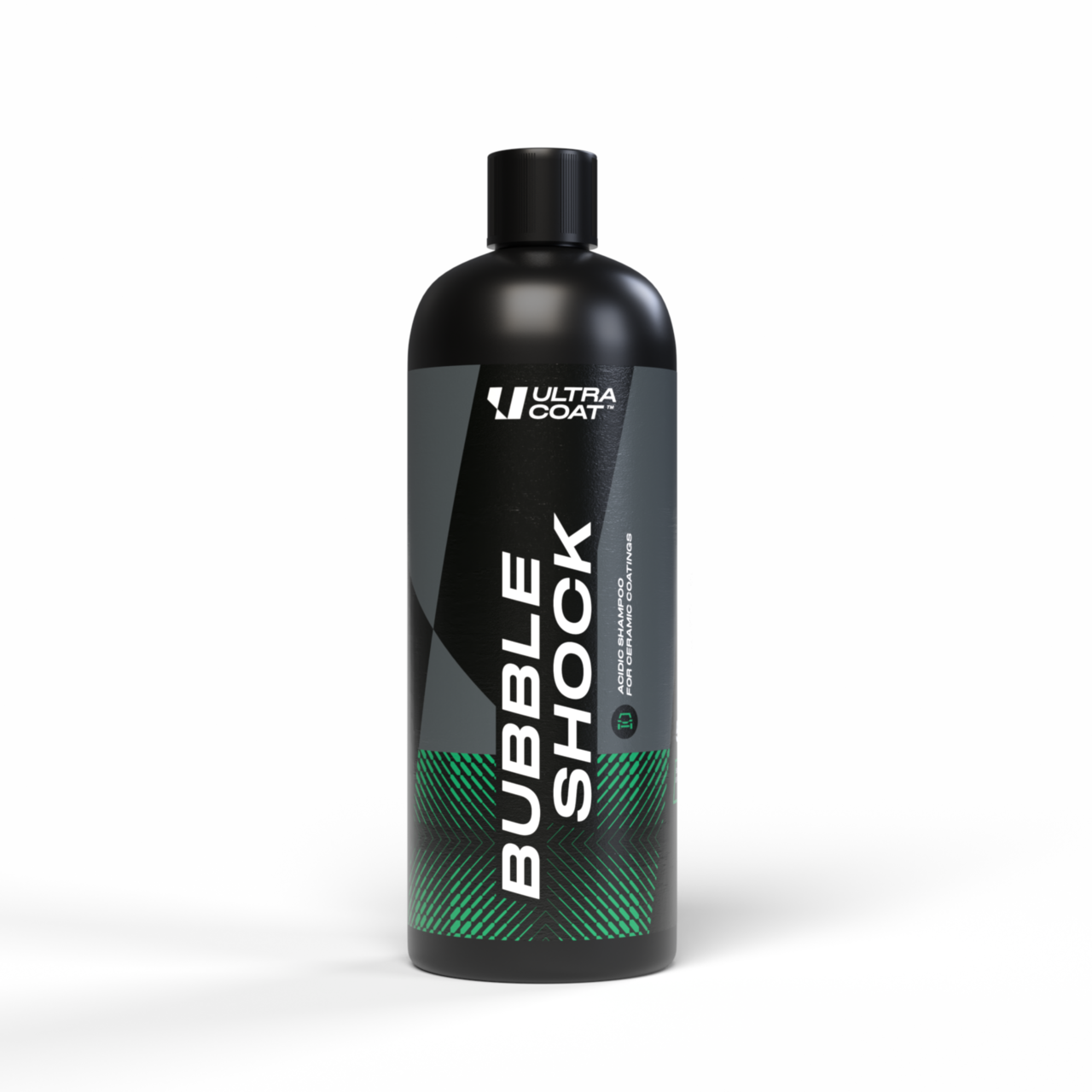 Bubble Shock - Acidic pH formula helps effectively remove mineral deposits and road film, restoring the coating’s original hydrophobic properties