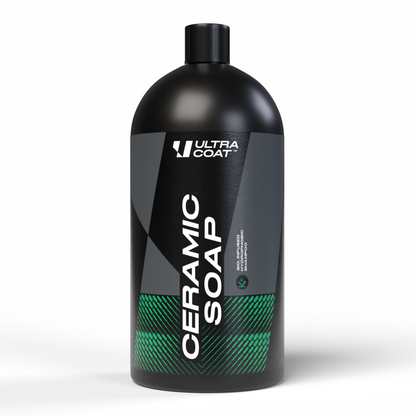 Ceramic Soap · SiO₂ Hydrophobic Shampoo — Washes & Adds Protection in One Step
