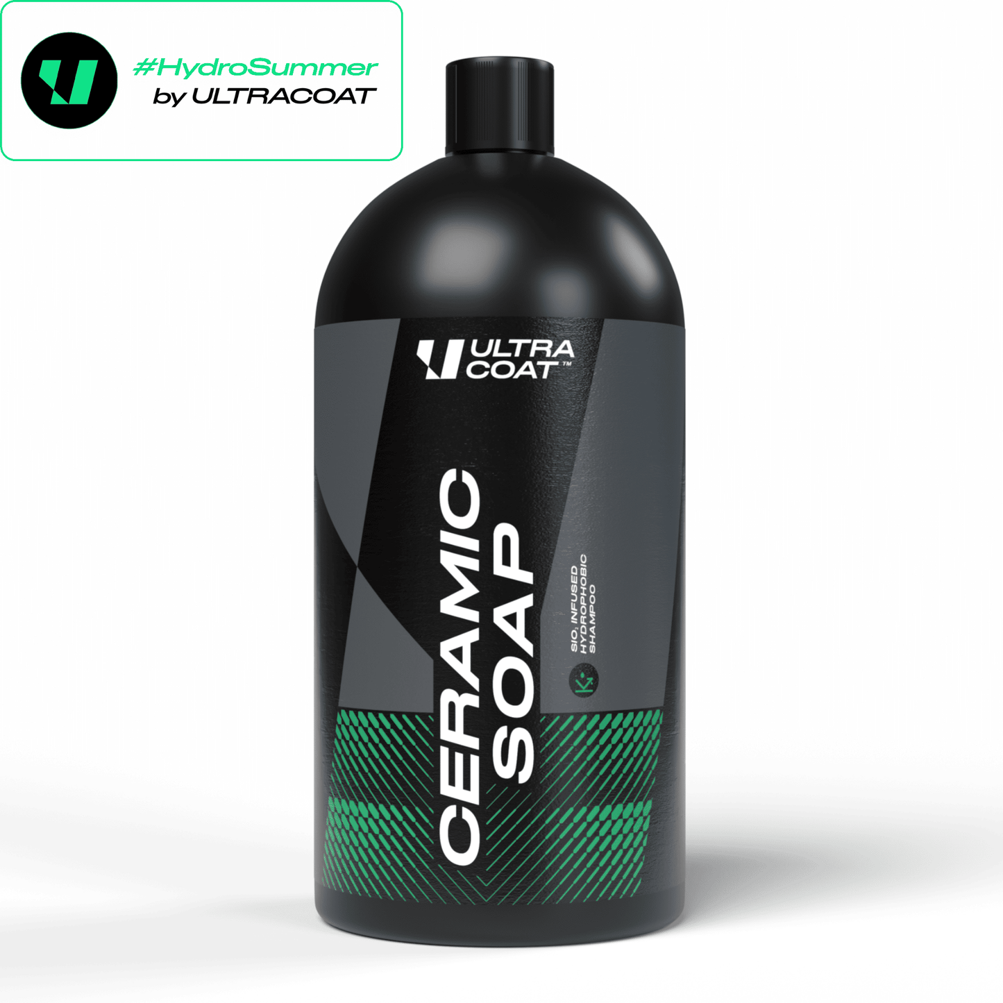 Ceramic Soap · SiO₂ Hydrophobic Shampoo — Washes & Adds Protection in One Step