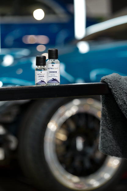 Carbon · SiO₂ Ceramic Paint Coating — 12 Months · Easy Outdoor Application · Two-Layer Option