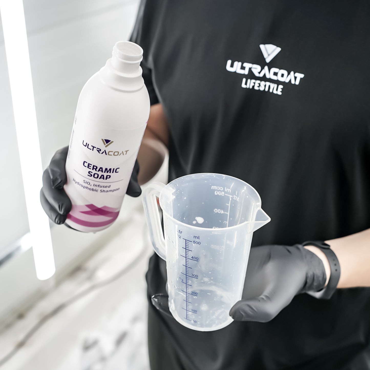Ceramic Soap - Highly hydrophobic, concentrated shampoo with a high content of SiO₂