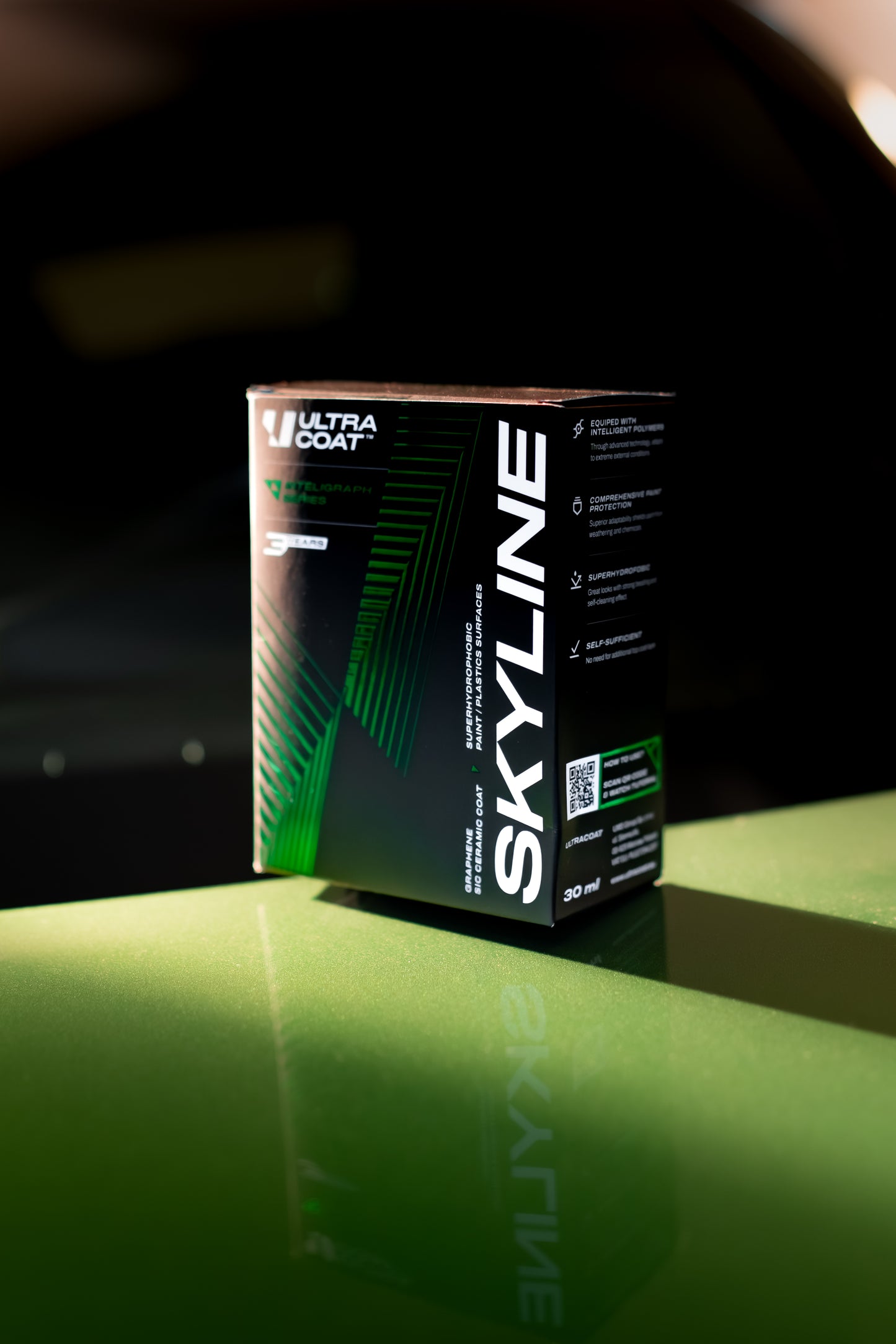 Skyline · Graphene-Ceramic Paint Coating — 3 Years / 50,000 Miles Protection