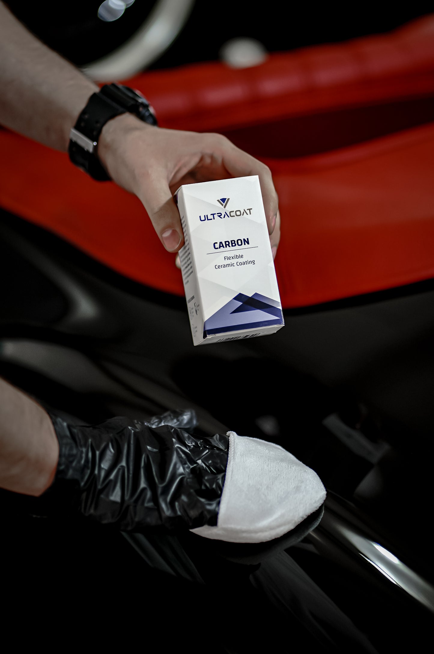 Carbon · SiO₂ Ceramic Paint Coating — 12 Months · Easy Outdoor Application · Two-Layer Option