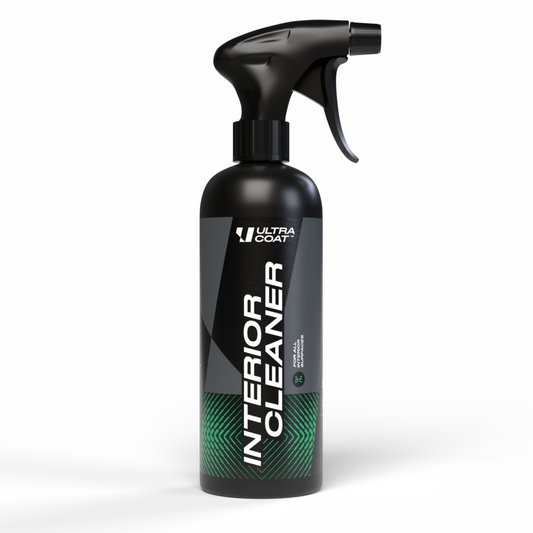 Interior Cleaner - Effective on plastics, glass, textiles, and leather, it removes dirt and stains easily