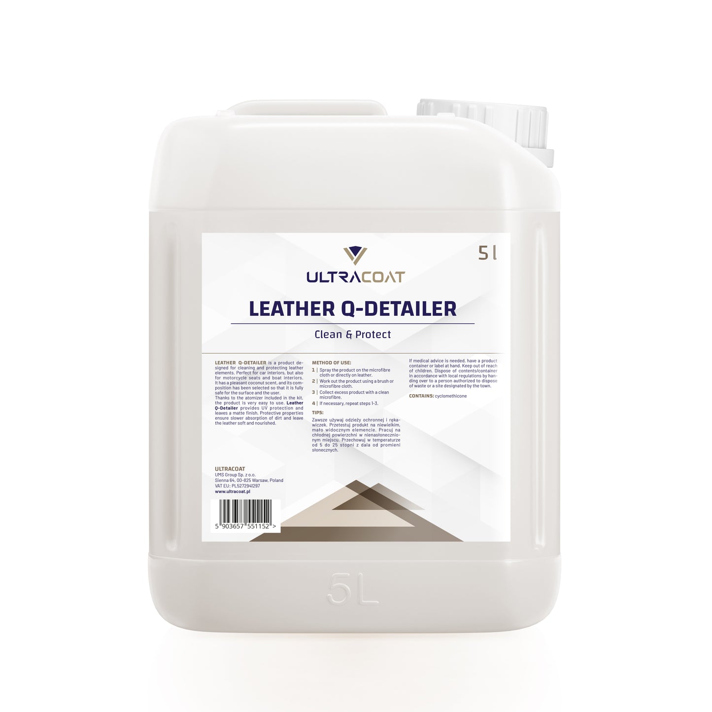 Leather Q-Detailer - Scented Leather Cleaner & Protectant