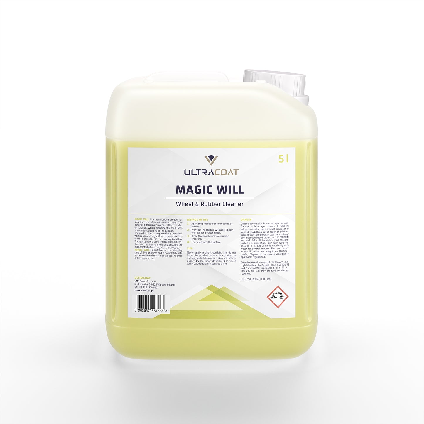 Magic Will - Wheel & Rubber Cleaner for Effective Dirt Dissolution