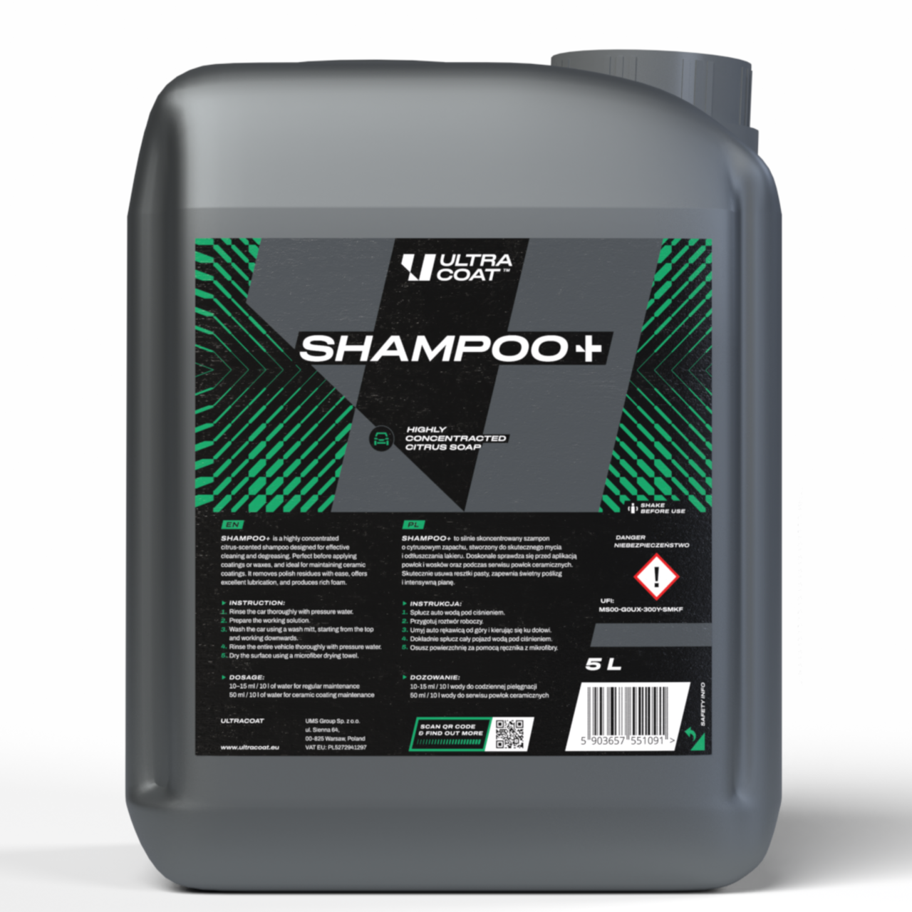 Shampoo+ Deep cleaner. Effective degreaser. Perfect for polishing paste removal